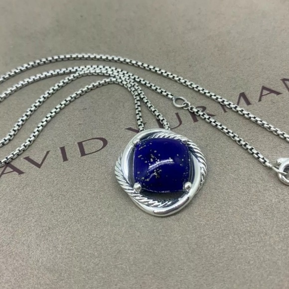 David Yurman Jewelry - David Yurman Lapis Lazuli Infinity Pendant & Chain